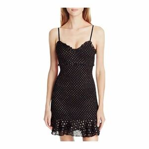 Likely Black and Gold Mini Dress